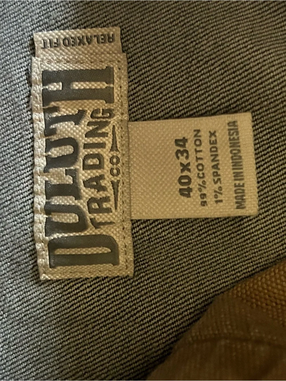 Duluth Trading Co Washed Grey Relaxed Jeans 40x34